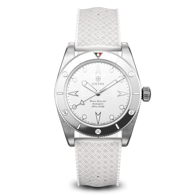 Escudo Ocean Seacrest Black Ice White Dial